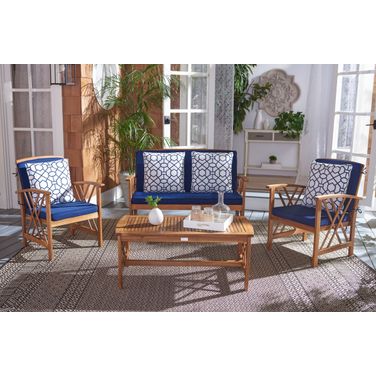 Fontana 4 Piece Outdoor Set In Navy