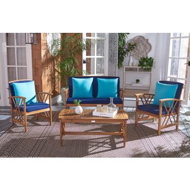 Fontana Teak Look 5-Piece Outdoor Set