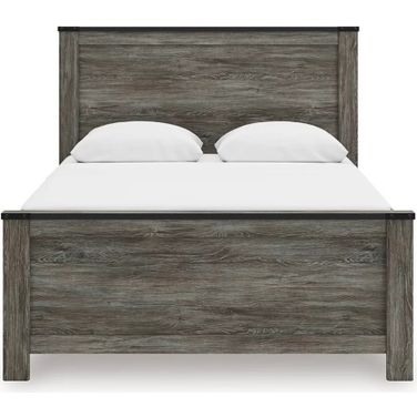 Frandern Queen Panel Bed In Black and Gray