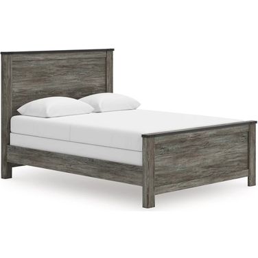 Frandern Twin Panel Bed In Black and Gray