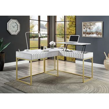 Freiburg Corner Desk In Antique White