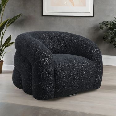 Freja Swivel Chair In Black