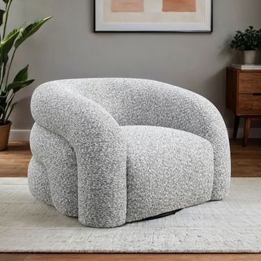 Freja Swivel Chair In Gray