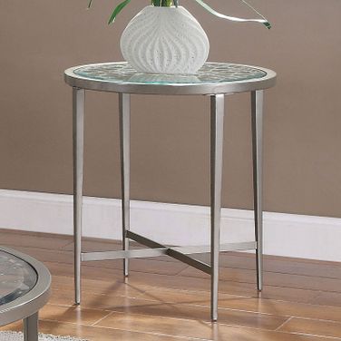Freja White End Table
