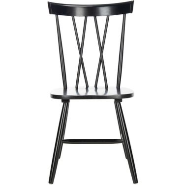 Friar Dining Chair Set of 2 in Black