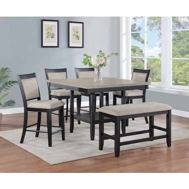 Fulton Counter Height Dining Set In Light Gray
