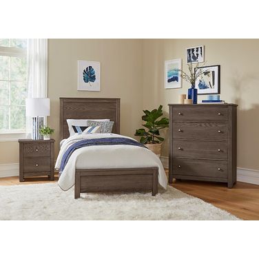 Fundamentals Youth Bedroom Set In Grey