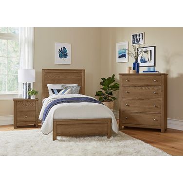Fundamentals Youth Bedroom Set In Natural