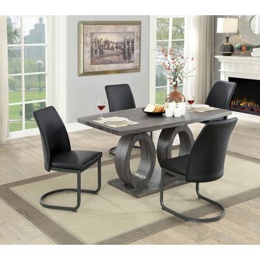 Furniture of America Saskia Gray Dining Table