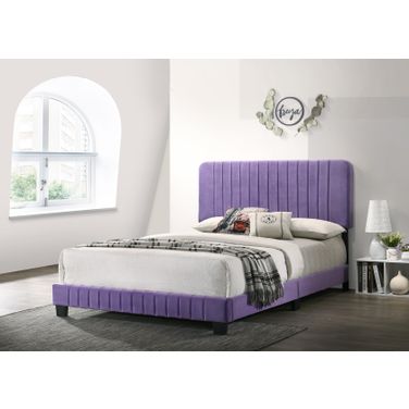 Glory Furniture Lodi Queen Bed, Purple