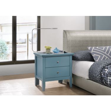 Glory Furniture Primo Nightstand, Blue