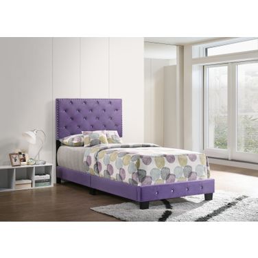 Furniture Suffolk Twin Bed, Burgundy