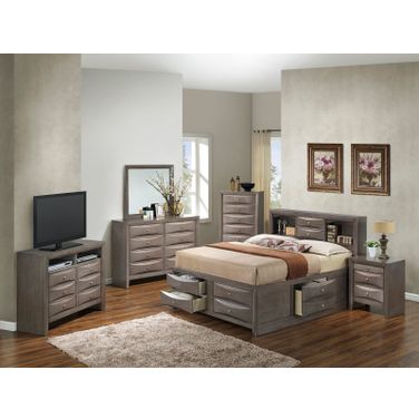 Glory Furniture G1505G Storage Bedroom Set in Gray