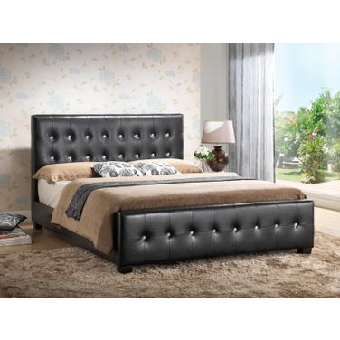Glory Furniture G2583 Full Upholstered Panel Bed in Black