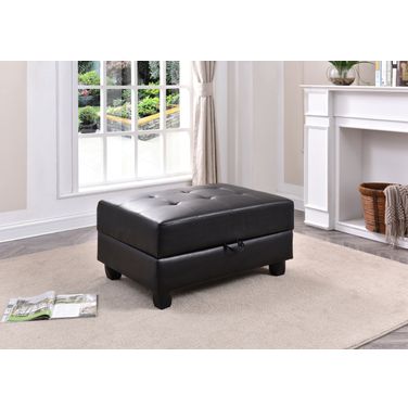 G303 Storage Ottoman (Black)