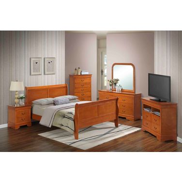 Glory Furniture G3160 Bedroom Set in Oak