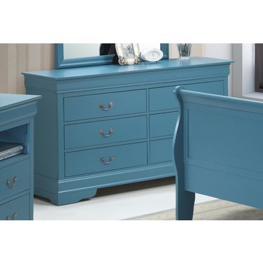 Glory Furniture G3180 Dresser in Teal