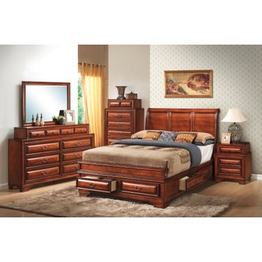 G8850A Sleigh Storage Bedroom Set