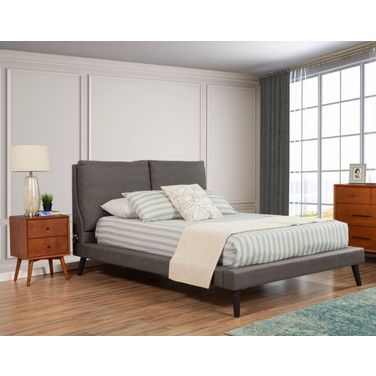 Gabriela Grey Youth Upholstered Platform Bedroom Set