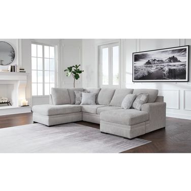 Gabyleigh 2-Piece Sectional With LAF Chaise In Nickel