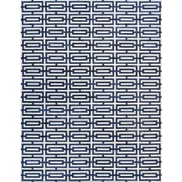 Galaxy Collection Cowhide Area Rug- 9' x 12' In Navy and Silver