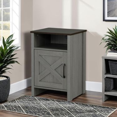 Garibaldi Side Table In Brown and Gray