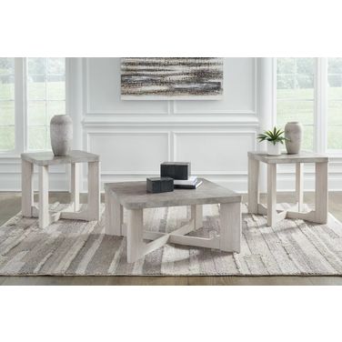 Garnilly White Wash Table Set of 3