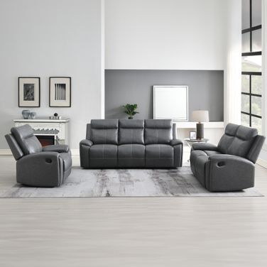 Gaston Living Room Set In Gray
