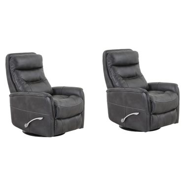 Gemini Swivel Glider Recliner Set of 2 In Flint