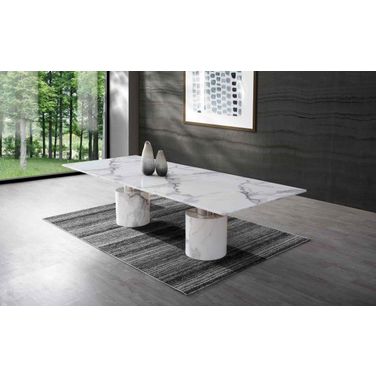 Geneva White Dining Table