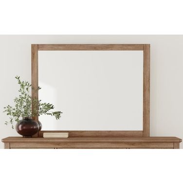 Geo Heights Mirror In Butterscotch