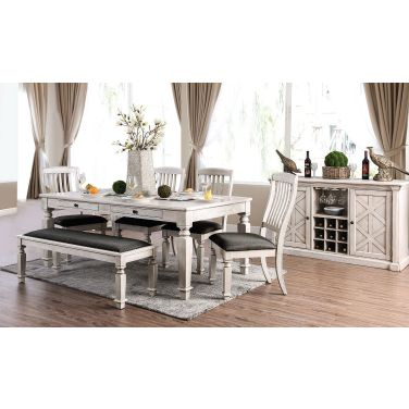 White dining sales room suites