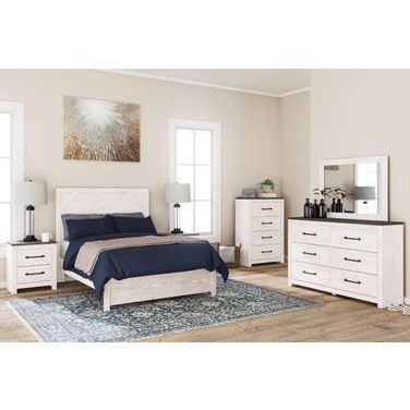 Gerridan White And Gray Youth Panel Bedroom Set