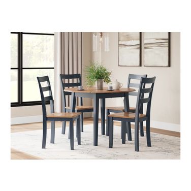 Gesthaven Dining Room Set In Natural and Blue