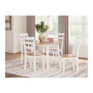 Gesthaven Dining Room Set In Natural and White