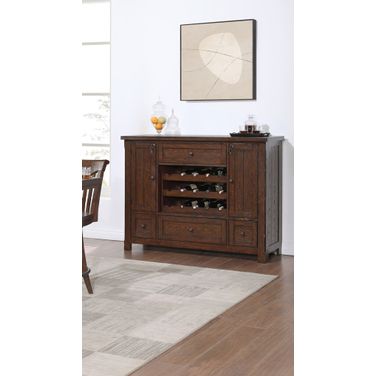 Gettysburg 60 Inch Spirit Cabinet In Dark Distressed