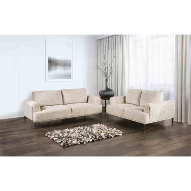Gladbach Living Room Set In Light Brown