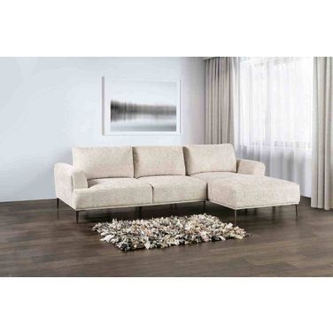 Gladbach Right Chaise L-Shaped Sectional In Light Brown
