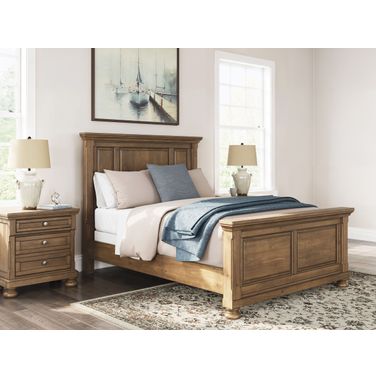 Glarrison Panel Bedroom Set In Medium Brown
