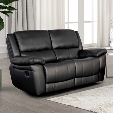 Glarus Loveseat Manual Recliner In Black