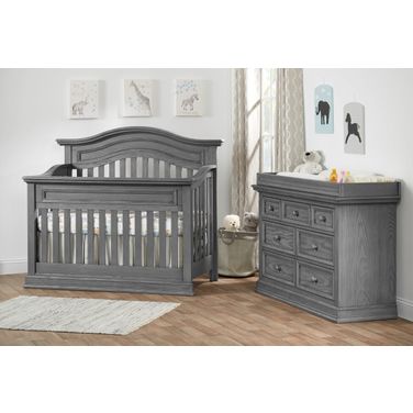 Glenbrook Convertible Kids Bedroom Set In Graphite Gray