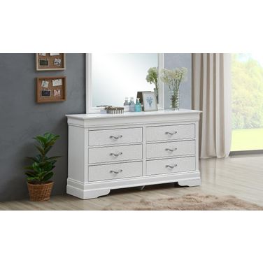 Glory Furniture Lorana Silver Champagne Dresser