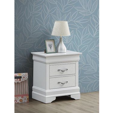 Glory Furniture Lorana Silver Champagne Nightstand