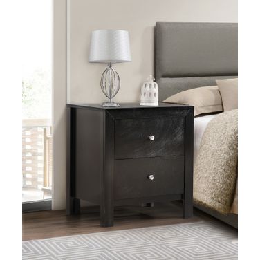 Glory Furniture Night Stand in Black