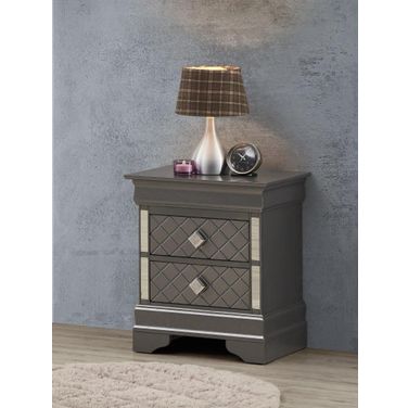 Glory Furniture Verona Nightstand In Charcoal