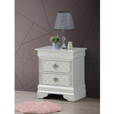 Glory Furniture Verona Nightstand In Silver Champagne G6700-N