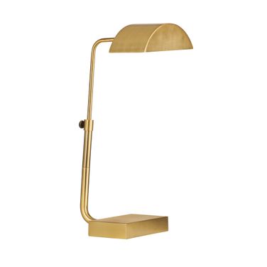 Golden Desk Lamp In Brass