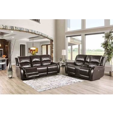 Gorgius Power Reclining Living Room Set In Espresso