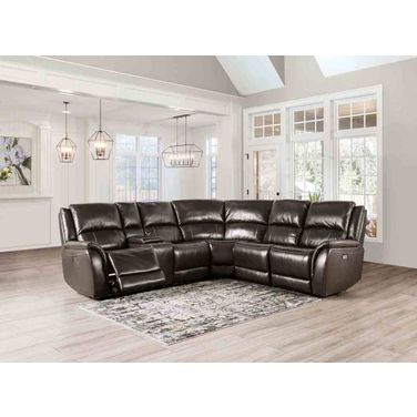 Gorgius Power Sectional In Espresso