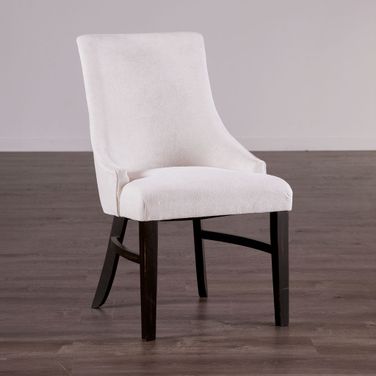 Gosport Arm Chair Set of 2 In Black and Beige